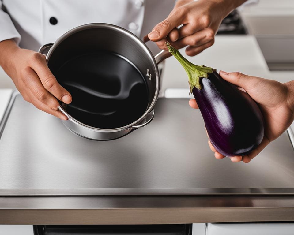 hoe lang aubergine koken