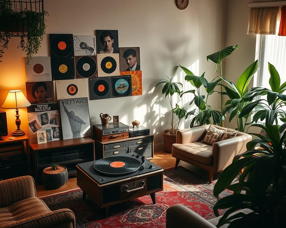 De charme van vintage platenspelers in huis