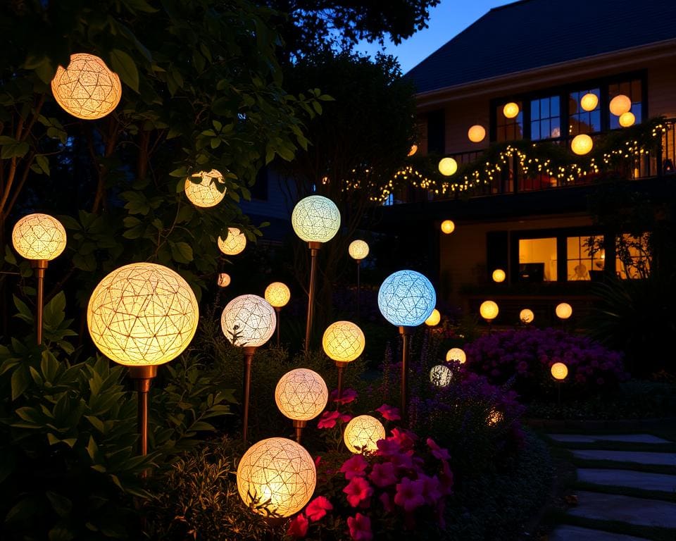 Decoratieve lichtbollen voor tuin en balkon