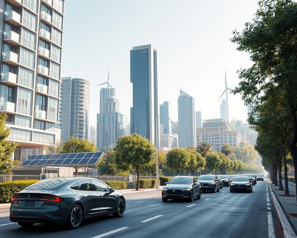 Duurzaam transport met elektrische auto's