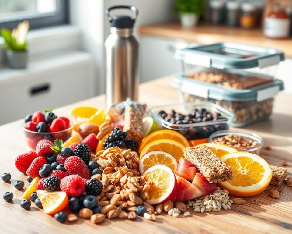 Gezonde snacks voor onderweg en tijdens het werk