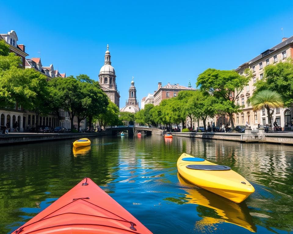 Ontdek de stad per kajak vanaf het water