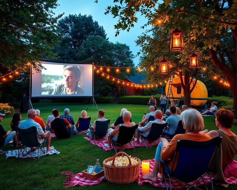 Organiseer een buurt filmavond in de open lucht