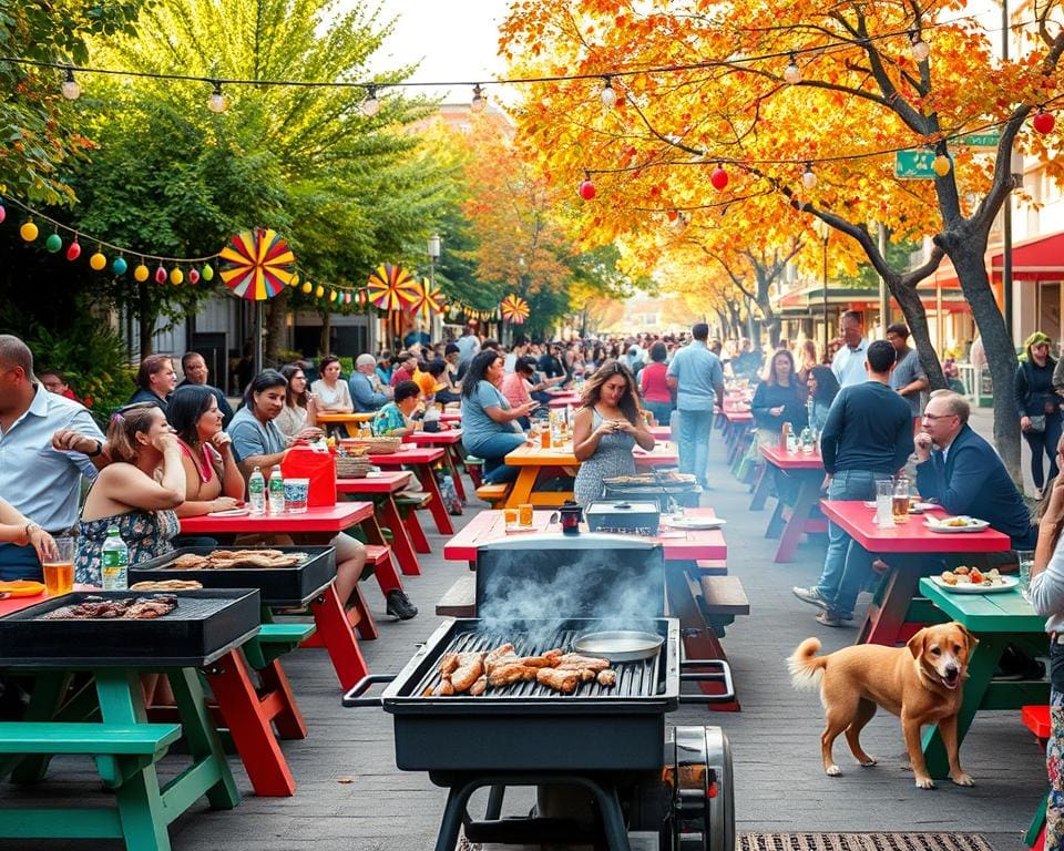 Organiseer een spontane straatbarbecue