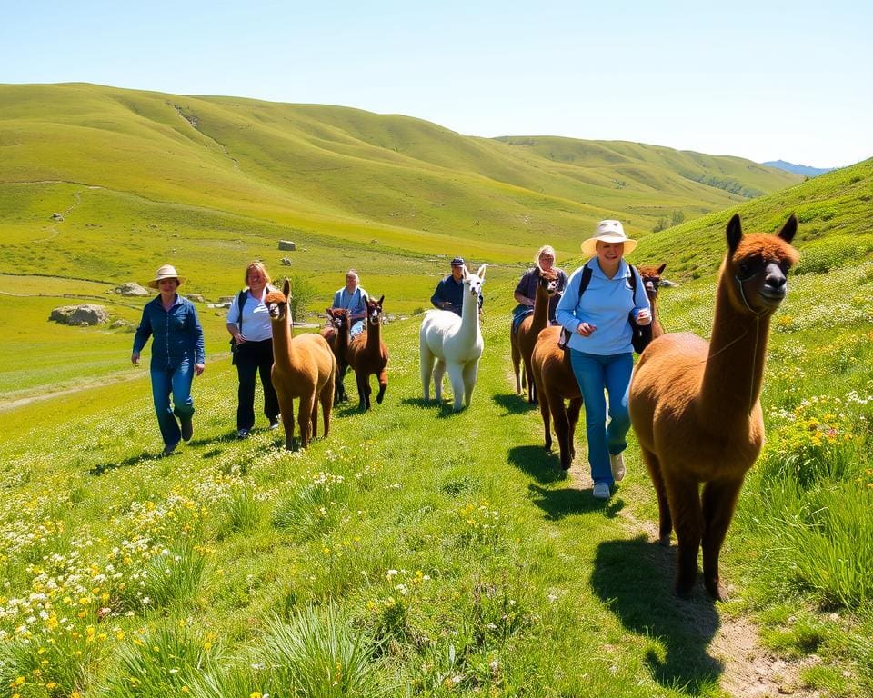 alpaca wandeling