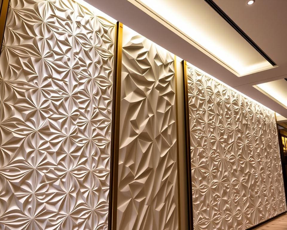 decoratieve wandpanelen met 3D-effect