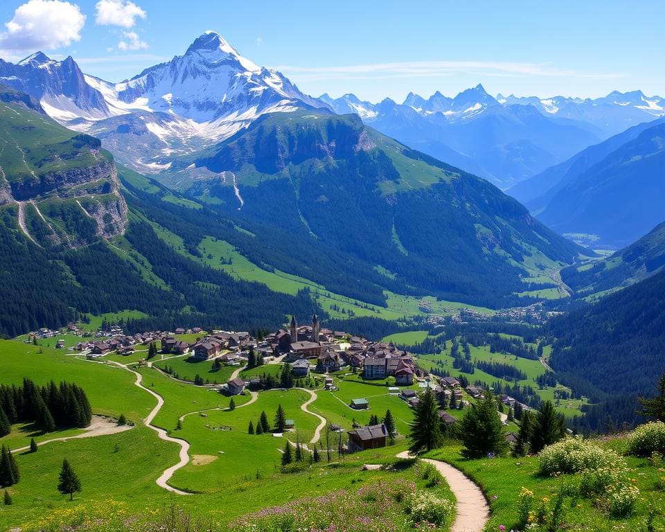 Bergen van de Alpen: wandeltochten door Zwitserse bergdorpen