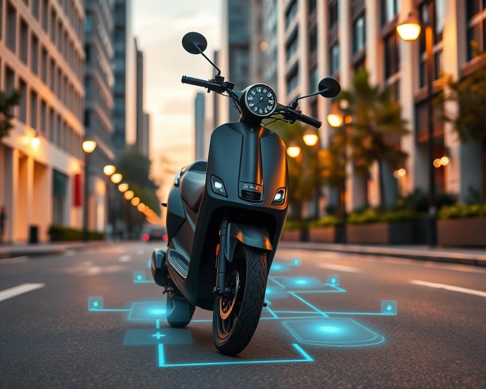 Elektrische scooter met tracking