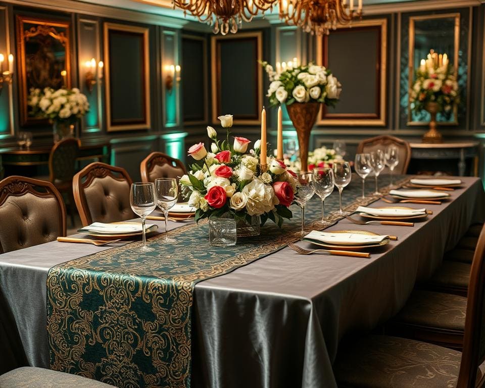 Luxe tafellopers voor elegante tafeldecoraties