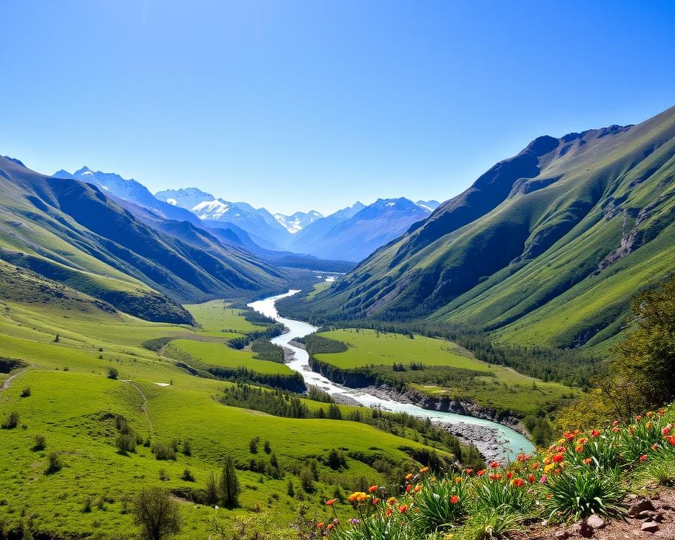 Natuur bewonderen in de groene valleien van Patagonië