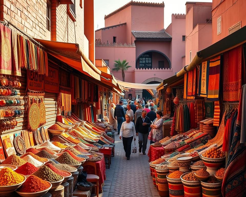 Reizen door de kleurrijke markten van Marrakech