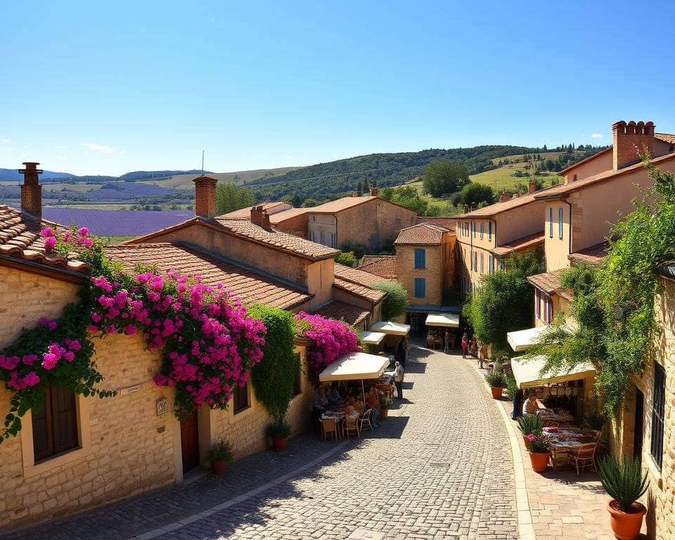 Reizen door de schilderachtige dorpen van de Provence